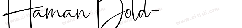 Haman Bold字体转换
